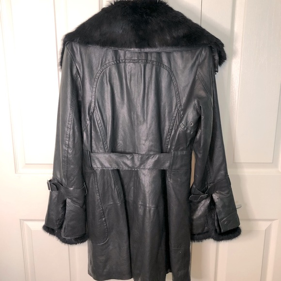 Michael Kors Leather and Rabbit Fur Jacket - Picture 8 of 16